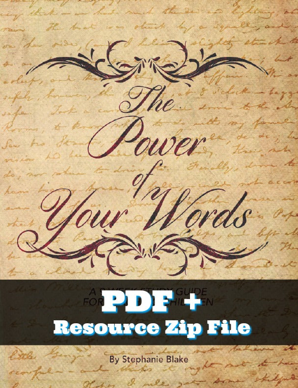 The Power of Your Words - PDF and Zip File (Children's Resource