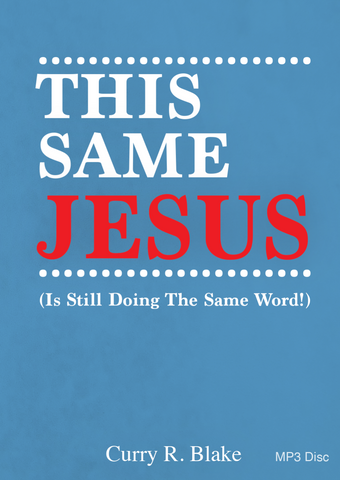 This Same Jesus: Is Still Doing The Same Word (Physical MP3 Disc)
