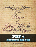 The Power of Your Words - PDF and Zip File (Children's Resource) By Stephanie Dove Blake
